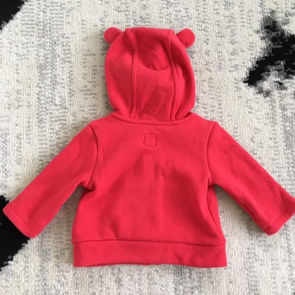 Baby Gap Red Hoodie, 0-3 months - Picture 2 of 4